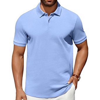 COOFANDY Polo Shirts for Men 100% Cotton Golf Shirts Work Polo Shirts Dress Polo Mens t-Shirts