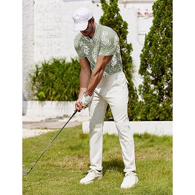 COOFANDY Men's Short Sleeve Polo Shirt Quick Drying Performance Tactical Shirts Athletic Golf Shirt