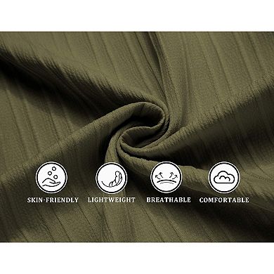 COOFANDY Mens Casual Shirt Short Sleeve Button Down Shirts for Men Textured Linen Beach Shirt