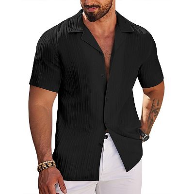 comfortable dress shirts for men Amazon.com: EOUOSS Men's Muscle Fit Dress Shirts Stretch Athletic Slim Fit  Short Sleeve Casual Button Down Shirt Beige X-Small : Clothing, Shoes &  Jewelry