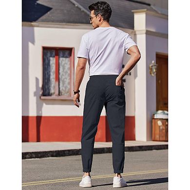 COOFANDY Mens Casual Joggers Pants - Cotton Drawstring Chino Cargo Pants Hiking Sweatpants Pants