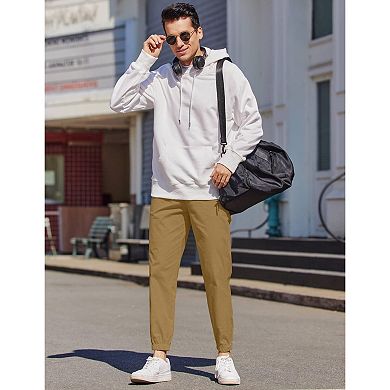 COOFANDY Mens Casual Joggers Pants - Cotton Drawstring Chino Cargo Pants Hiking Sweatpants Pants