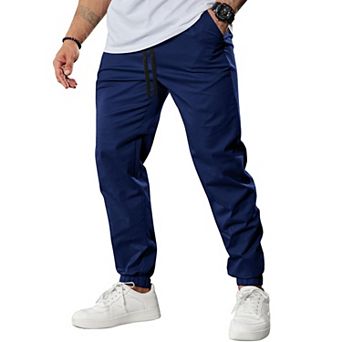 COOFANDY Mens Casual Joggers Pants - Cotton Drawstring Chino Cargo Pants Hiking Sweatpants Pants