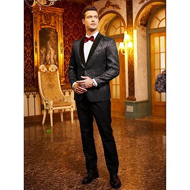COOFANDY Mens Tuxedo Dinner Jacket - Regular Fit Wedding Blazer Casual Suit Jacket