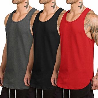 COOFANDY Men's Tank Tops Sleeveless Shirt Workout Compression Bodybuilding Sleeveless T Shirt