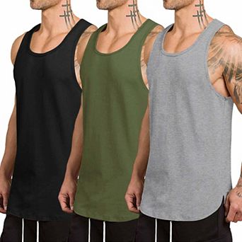 COOFANDY Men's Tank Tops Sleeveless Shirt Workout Compression Bodybuilding Sleeveless T Shirt