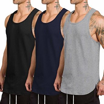 COOFANDY Men's Tank Tops Sleeveless Shirt Workout Compression Bodybuilding Sleeveless T Shirt