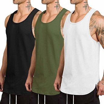 COOFANDY Men's Tank Tops Sleeveless Shirt Workout Compression Bodybuilding Sleeveless T Shirt