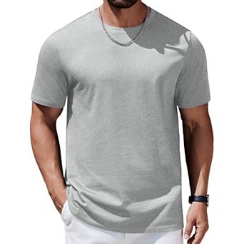 COOFANDY Crew Neck Tshirts for Men 100% Cotton Summer Tshirts Shirts for Men Casual Mens Shirts