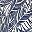 Deep Blue Plam Leaf