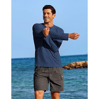 COOFANDY Lightweight Long Sleeve Sun Shirts for Men Moisture Wicking Quick Dry Shirt Tee Tops
