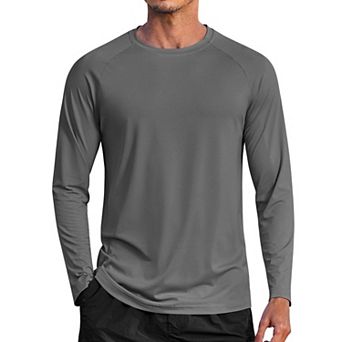 COOFANDY Lightweight Long Sleeve Sun Shirts for Men Moisture Wicking Quick Dry Shirt Tee Tops