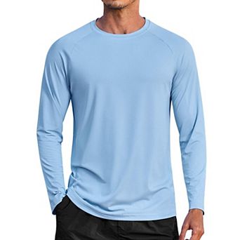 COOFANDY Lightweight Long Sleeve Sun Shirts for Men Moisture Wicking Quick Dry Shirt Tee Tops