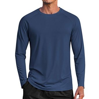 COOFANDY Lightweight Long Sleeve Sun Shirts for Men Moisture Wicking Quick Dry Shirt Tee Tops