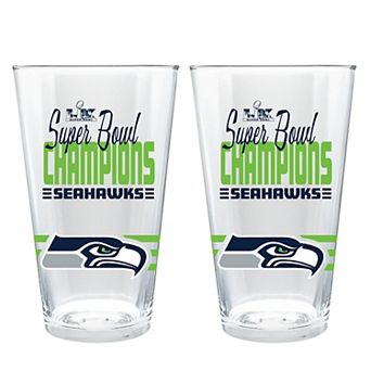 Seattle Seahawks Super Bowl LX Champs 2 pc 16-oz. Pint Glass Set