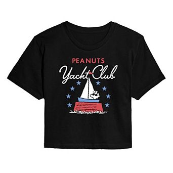 Juniors' Peanuts Yacht Club Cropped Tee
