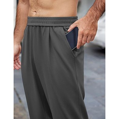 COOFANDY Mens Casual Sweatpants Open Bottom Lounge Pants Lightweight Baggy Workout Yoga Track Pants