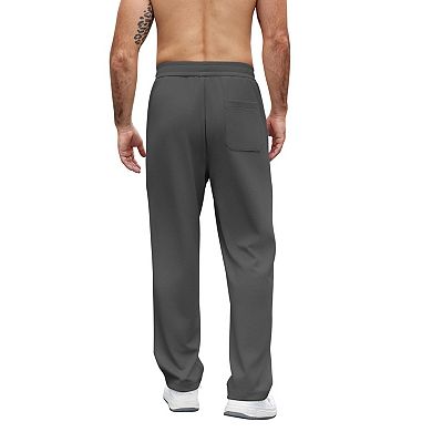 COOFANDY Mens Casual Sweatpants Open Bottom Lounge Pants Lightweight Baggy Workout Yoga Track Pants