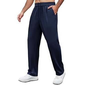 COOFANDY Mens Casual Sweatpants Open Bottom Lounge Pants Lightweight Baggy Workout Yoga Track Pants