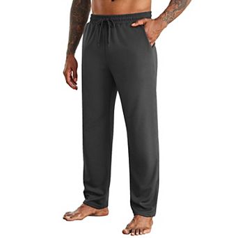 COOFANDY Sweat Pants for Men with Pockets Thin Yoga Sweatpants Open Bottom Athletic Pants