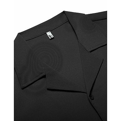 COOFANDY Men's Casual Button Down Shirts Short Sleeve Summer Beach Linen Shirts for Men