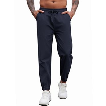 COOFANDY Men's Casual Joggers Cotton Drawstring Chino Pants Hiking Outdoor Twill Track Sweatpants