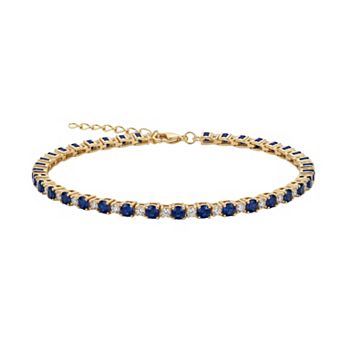 PRIMROSE Cubic Zirconia Round Tennis Bracelet