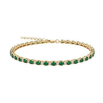 PRIMROSE Cubic Zirconia Round Tennis Bracelet