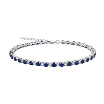 PRIMROSE Cubic Zirconia Round Tennis Bracelet