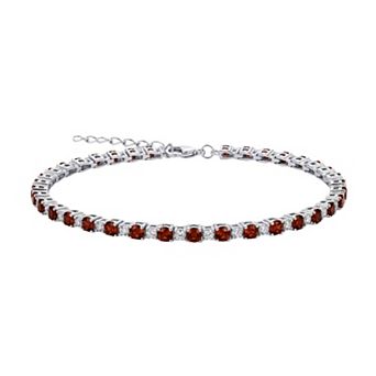 PRIMROSE Cubic Zirconia Round Tennis Bracelet