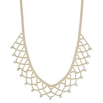 You're Invited Gold Tone Collar Necklace