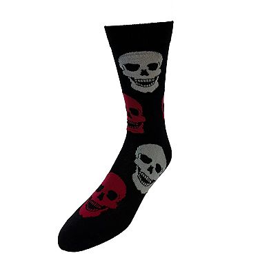 Men’s 3-Pack Horror Reaper Crew Socks in Coffin Gift Box