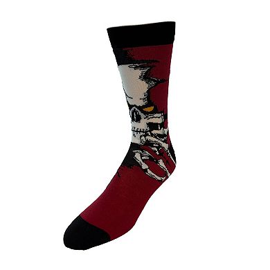 Men’s 3-Pack Horror Reaper Crew Socks in Coffin Gift Box