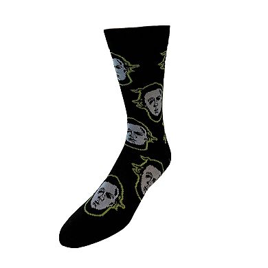 Men's 3-Pack Halloween Michael Myers Men’s Crew Socks in Coffin Gift Box
