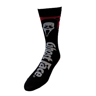 Ghost Face Men’s 3-Pack Crew Socks in Coffin Gift Box