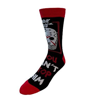 Men's Friday the 13th Jason 3-Pack Crew Socks in Coffin Gift Box