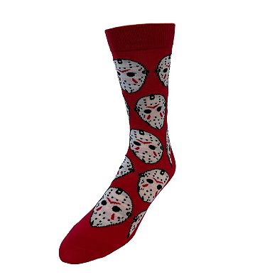 Men's Friday the 13th Jason 3-Pack Crew Socks in Coffin Gift Box