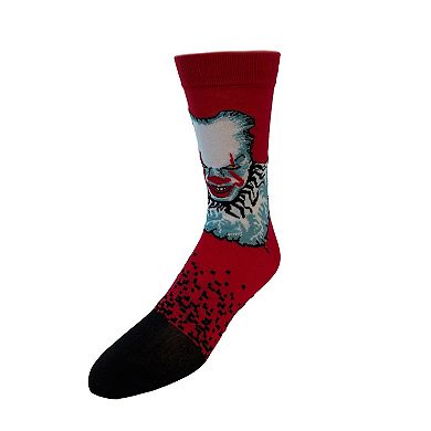 IT Pennywise Men’s Crew Socks 3-Pack in Coffin Gift Box