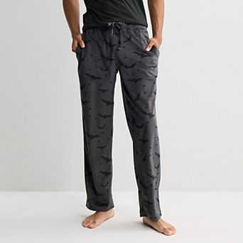 Men's Halloween Bat Minky Pajama Pants