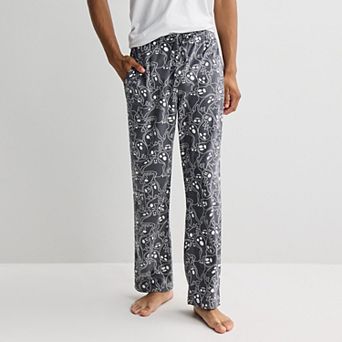Men's Halloween Ghosts Minky Pajama Pants