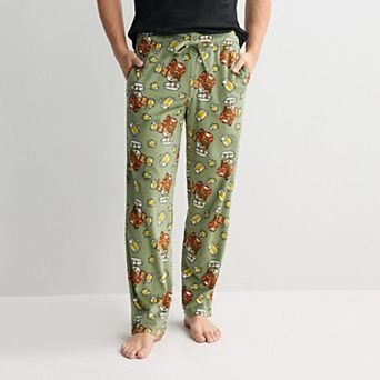 Men's Thanksgiving Turkey & Beer Minky Pajama Pants