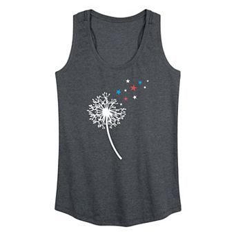 Women's Dandelion Graphic Racerback Tank Top