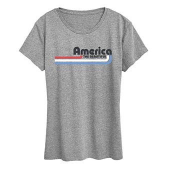 Women's America The Beautiful Graphic Tee