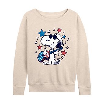 Women's Peanuts Snoopy French Terry Long Sleeve Tee