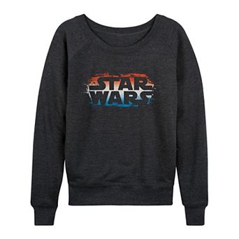 Women's Star Wars Americana Logo French Terry Long Sleeve Tee