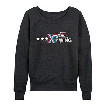 Women's Star Wars X-Wing Americana Logo French Terry Long Sleeve Tee