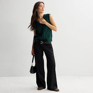 Junior's Project Indigo Mid-Rise Wide Leg Pants