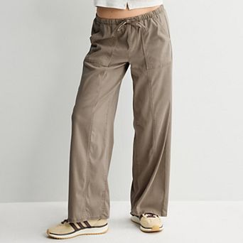 Juniors' Project Indigo Tie Waistband Wide Leg Pants