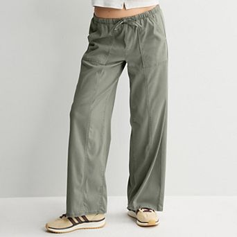 Juniors' Project Indigo Tie Waistband Wide Leg Pants