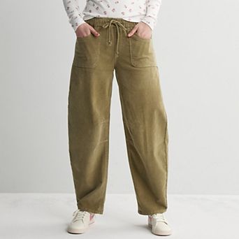 Juniors' Project Indigo Mid Rise Barrel Leg Pants